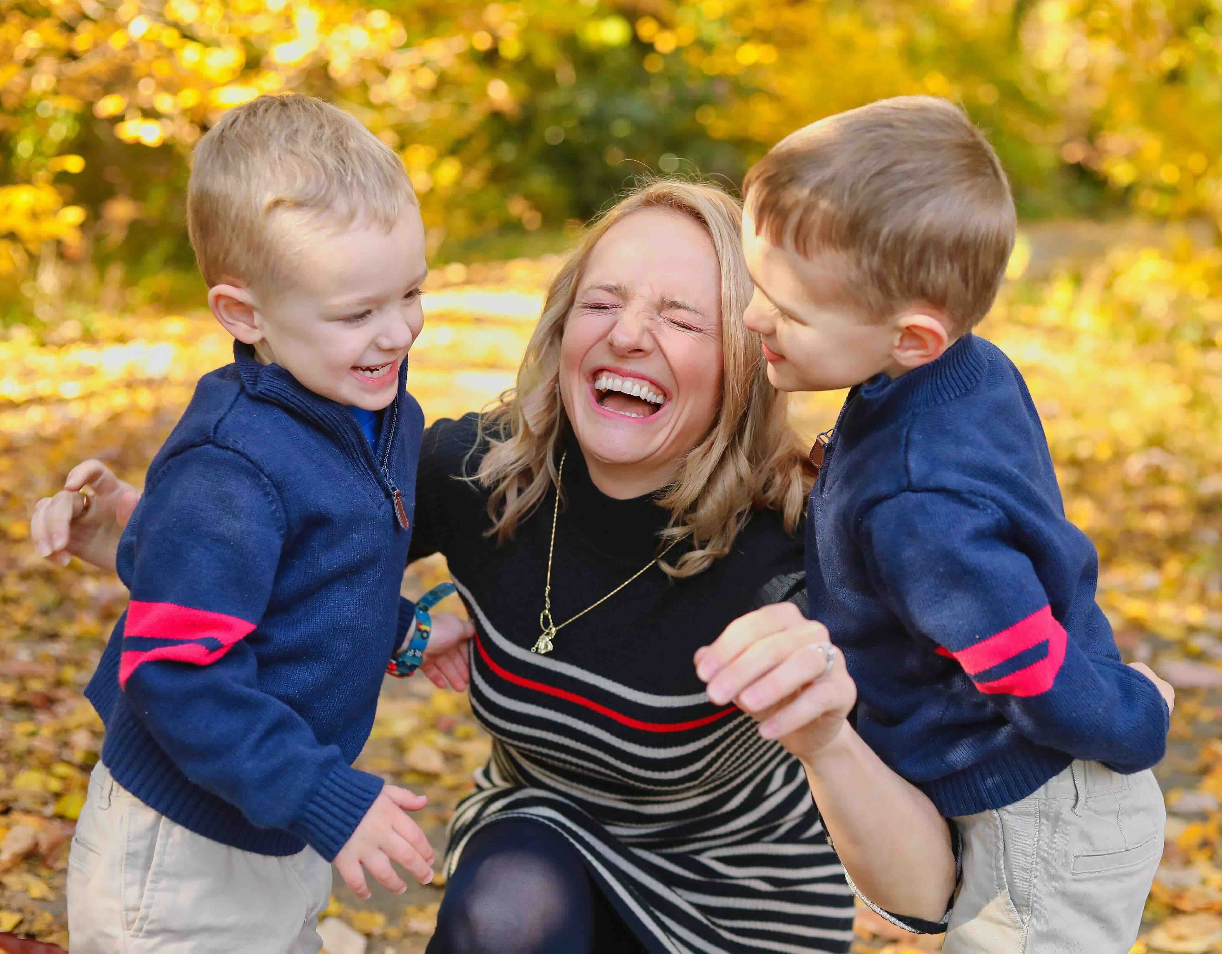 Ana, founder of Enchantably, with her two sons